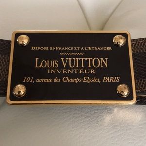 Louis Vuitton Original Damier Belt